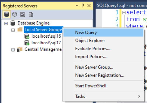 sqlpro query against multiple databases