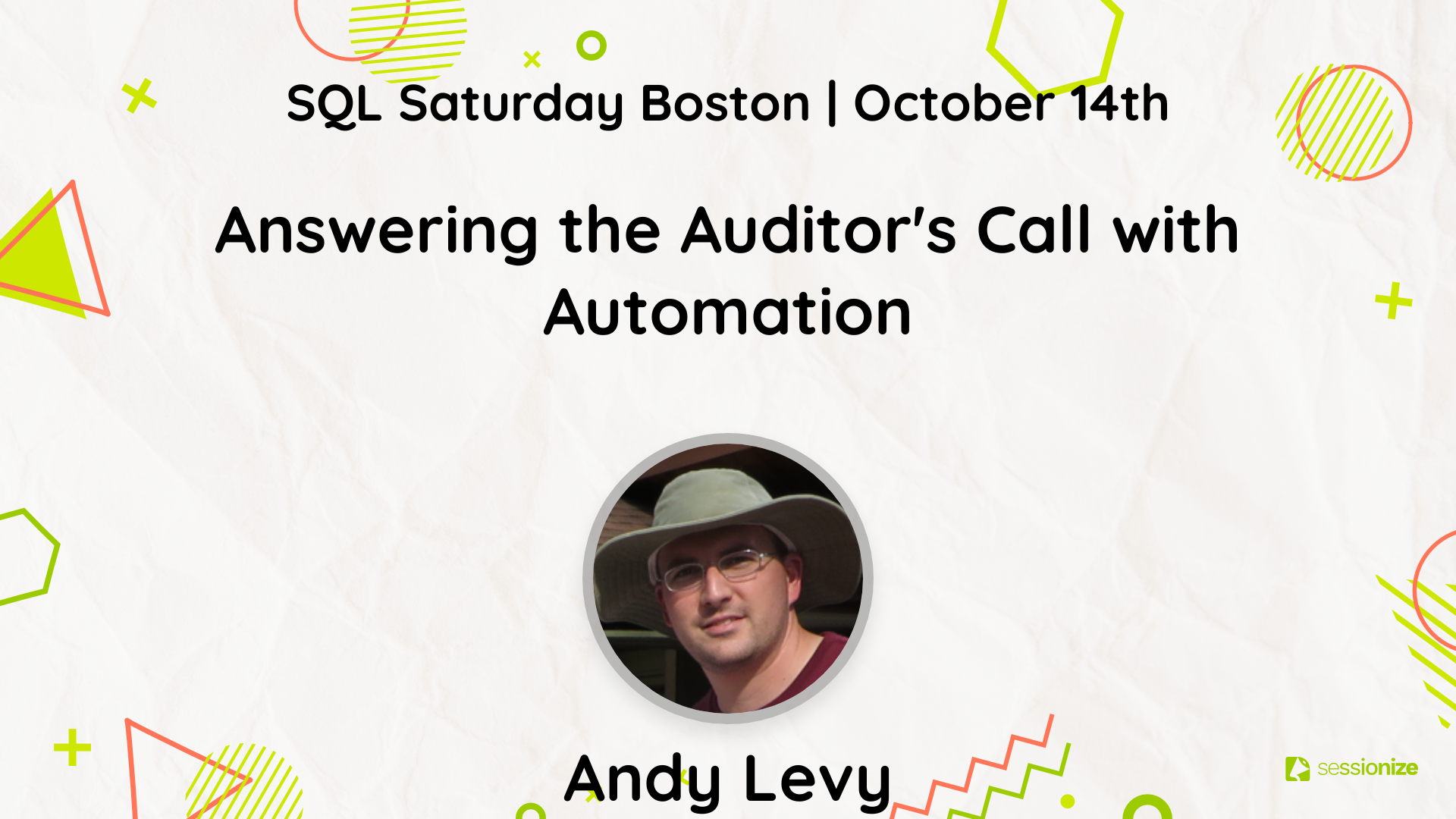 SQL Saturday Boston 2023 speaker promo image